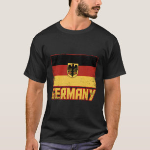 T-shirt Allemagne Drapeau Vintage Rétro Pays Deutschland G