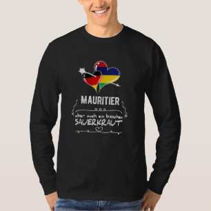 T-shirt Allemagne Et Maurice Double Citoyenneté