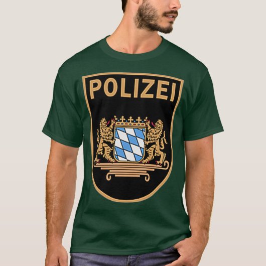 T-shirt Allemagne Munchen Munich Police Bundespolizei (Devant)