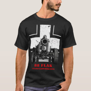 T-shirt Allemand 88 Flak Gun classique 2ÈME GUERRE MONDIAL