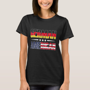 T-shirt Allemand Américain Américain Américain Allemand Al