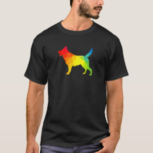 T-shirt Allemand Berger Chien Maman Aquarelle
