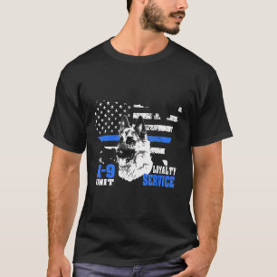 T-shirt Allemand Berger K9 Unité Chien éleveur Hommes Femm