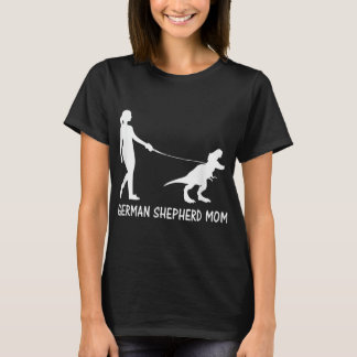 T-shirt Allemand Berger Maman Dinosaur GSD Propriétaires T