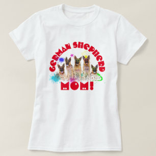 T-shirt Allemand Berger Maman Meilleur Chien Maman Jamais