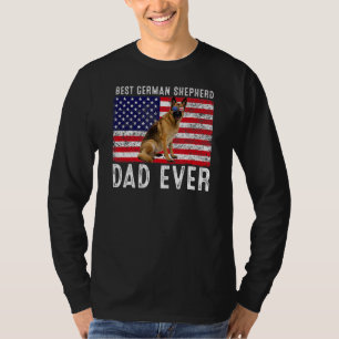 T-shirt Allemand Berger Papa Américain Drapeau Propriétair