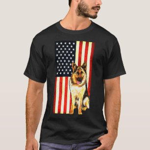 T-shirt Allemand Berger Usa Drapeau Hommes Femmes Enfants