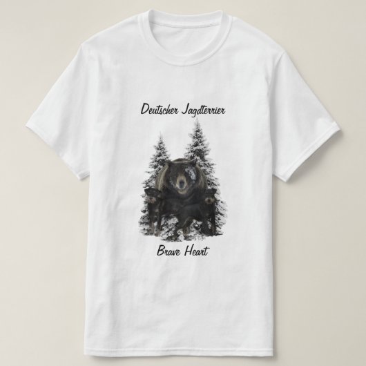 T-Shirt allemand de chasse Terrier (Jagdterrier) (Design devant)
