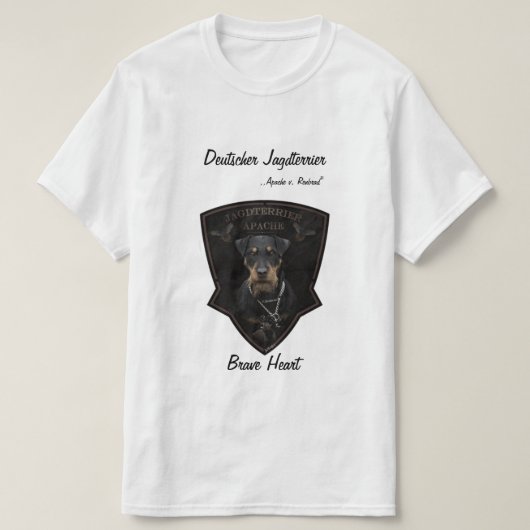 T-Shirt allemand de chasse Terrier (Jagdterrier) (Design devant)