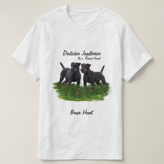 T-Shirt allemand de chasse Terrier (Jagdterrier) (Design devant)