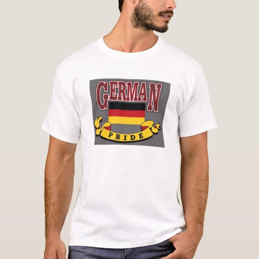 T-shirt allemand de fierté (Devant)