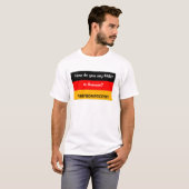 T-shirt allemand de pet (Devant entier)