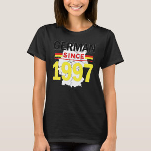 T-shirt Allemand Depuis 1997 Patrimoine Germay Drapeau Fie