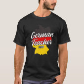 T-shirt Allemand Enseignant Allemagne Drapeau Étudiant en (Devant)