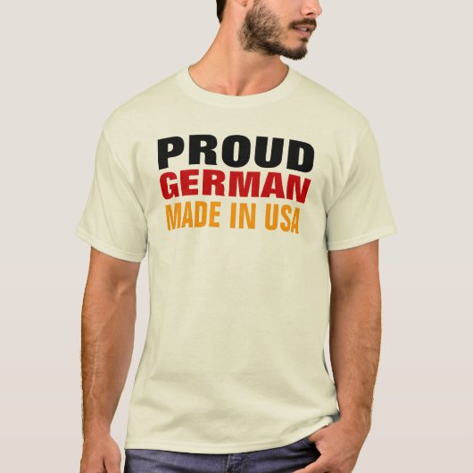 T-shirt Allemand fabriqué aux Etats-Unis (Devant)