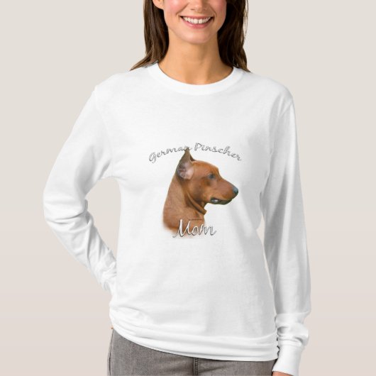 T-shirt Allemand Pinscher Maman 2 (Devant)
