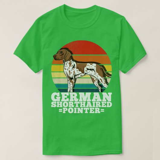T-shirt Allemand Pointer Pointer Dog Propriétaire Retro (Design devant)