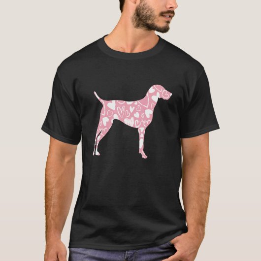 T-shirt Allemand Pointeur à courte distance GSP Chien Mama (Devant)