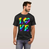T-shirt Allemand Shepherd Pride Rainbow Love (Devant entier)