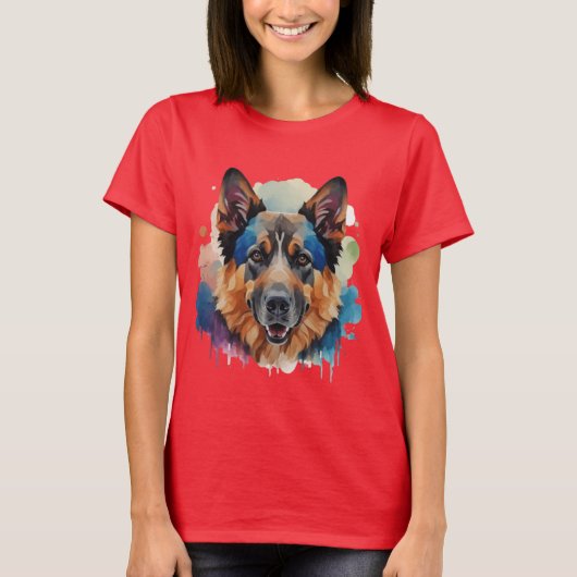 T-shirt Allemand Shepherd'idées cadeaux de chien (Devant)