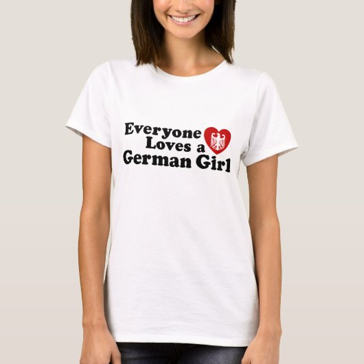 T-shirt Allemande fille (Devant)