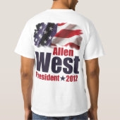 T-shirt Allen occidental pour le président 2012 (Dos)