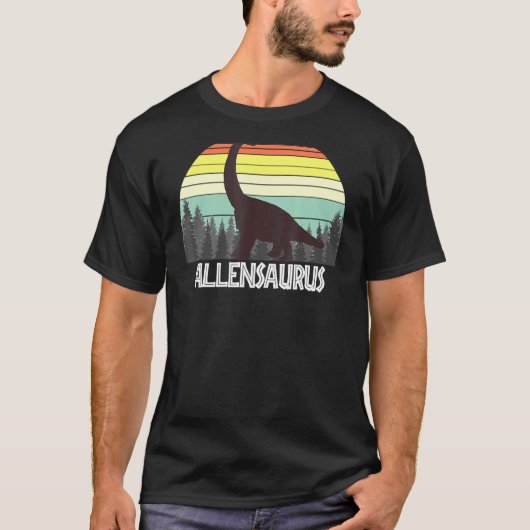 T-shirt Allensaurus Allen Saurus Nom (Devant)