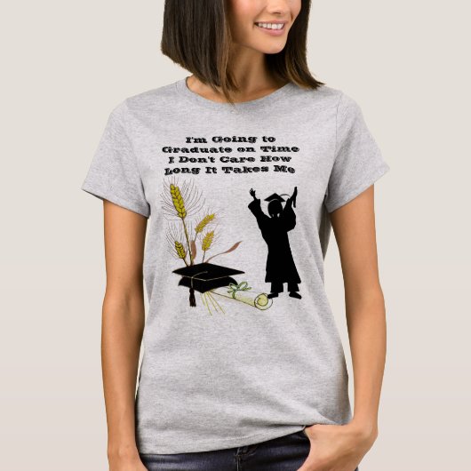 T-shirt Aller 2 Diplômé à l'heure importe combien de temps (Devant)