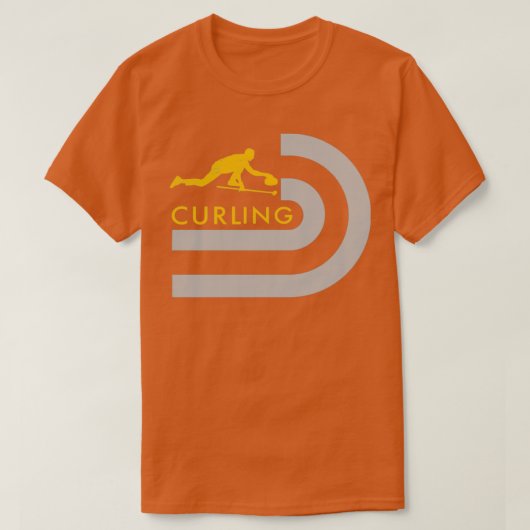 T-shirt Aller À La Maison Curling 2 (Design devant)