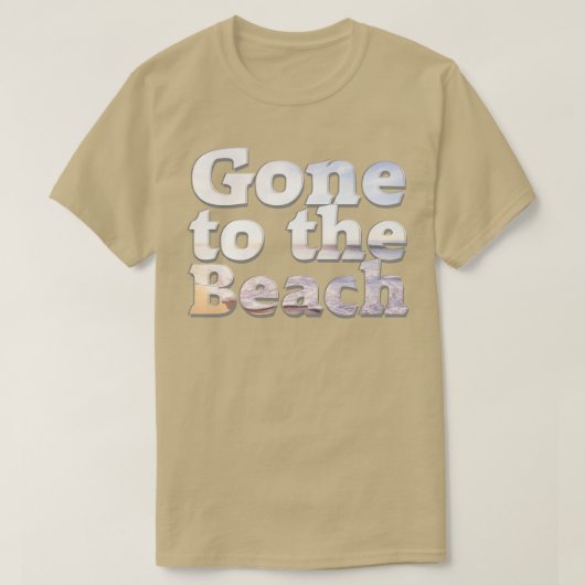 T-shirt Aller à la plage (Design devant)
