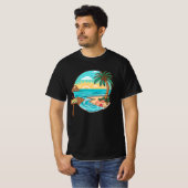 T-shirt Aller à la plage (Devant entier)