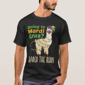 T-shirt Aller à Mardi Gras Alpaca les perles (Devant)
