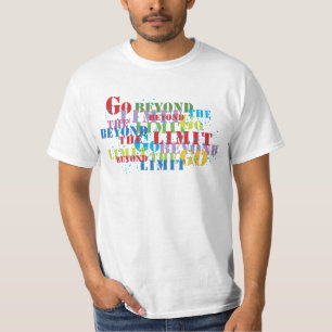 T-shirt Aller Au-Delà De La Limite