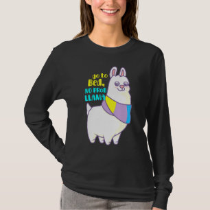 T-shirt Aller Au Lit Pas De Problème Cute Llama Pyjama
