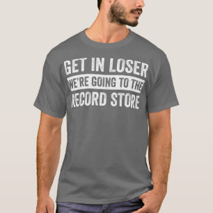 T-shirt Aller au magasin de disques Funny LP Collector Vin