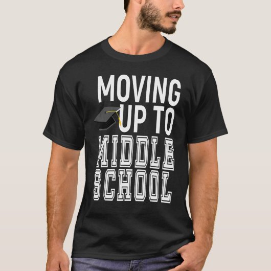T-shirt Aller Au Secondaire Élémentaire Gradu (Devant)