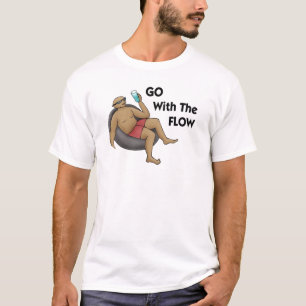T-shirt Aller avec le flux