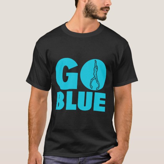 T-shirt Aller bleu (Devant)