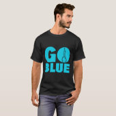 T-shirt Aller bleu (Devant entier)