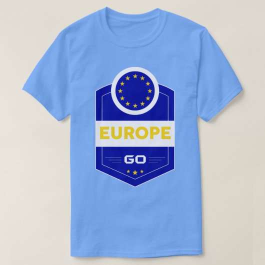 T-SHIRT ALLER EN EUROPE (Design devant)