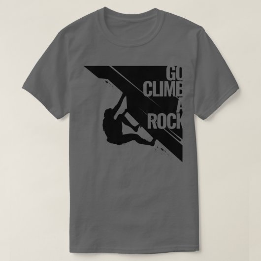 T-shirt Aller Grimper Un Rock Outdoor Adventure Design (Design devant)