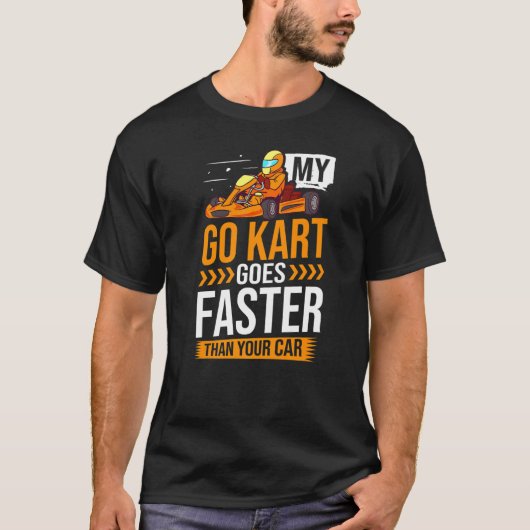 T-shirt Aller Kart Racer Karting Racer Intérieur Electric  (Devant)