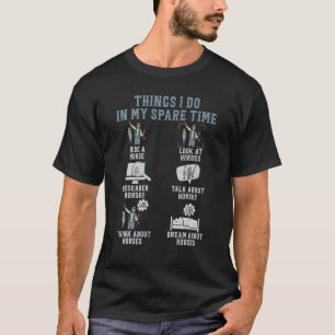 T-shirt Aller Pêcher Les Choses Que Je Fais Dans Mon Temps