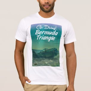 T-shirt Aller plonger ! Affiche de voyage triangle des Ber