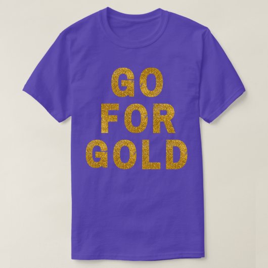 T-shirt Aller pour Gold (Design devant)