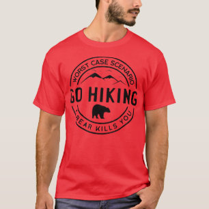 T-shirt Aller Randonnée Ours Tue You Camping Mountain Trav