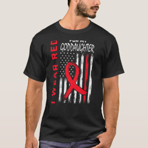 T-shirt Aller Rouge Pour Godgirl Maladie de coeur Ame de s