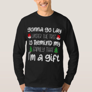 T-shirt Aller S'Allonger Sous L'Arbre Noël Drôle Noël