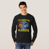 T-shirt Allergic To Peanuts Weird Silly Oddly Specific Jok (Devant entier)