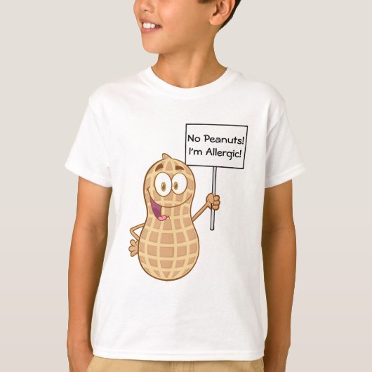 T-shirt Allergie 2 d'arachide (personnalisable) (Devant)